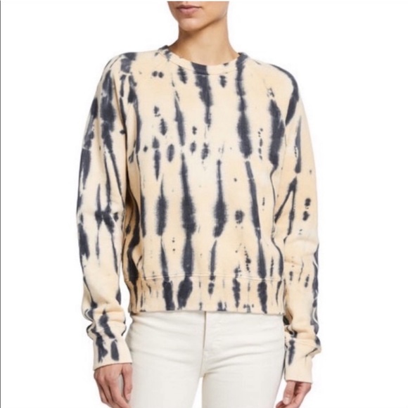 RE/DONE x HANES Classic Raglan Crewneck Sweatshirt Tie Dye Size M  BNWT - Picture 3 of 5